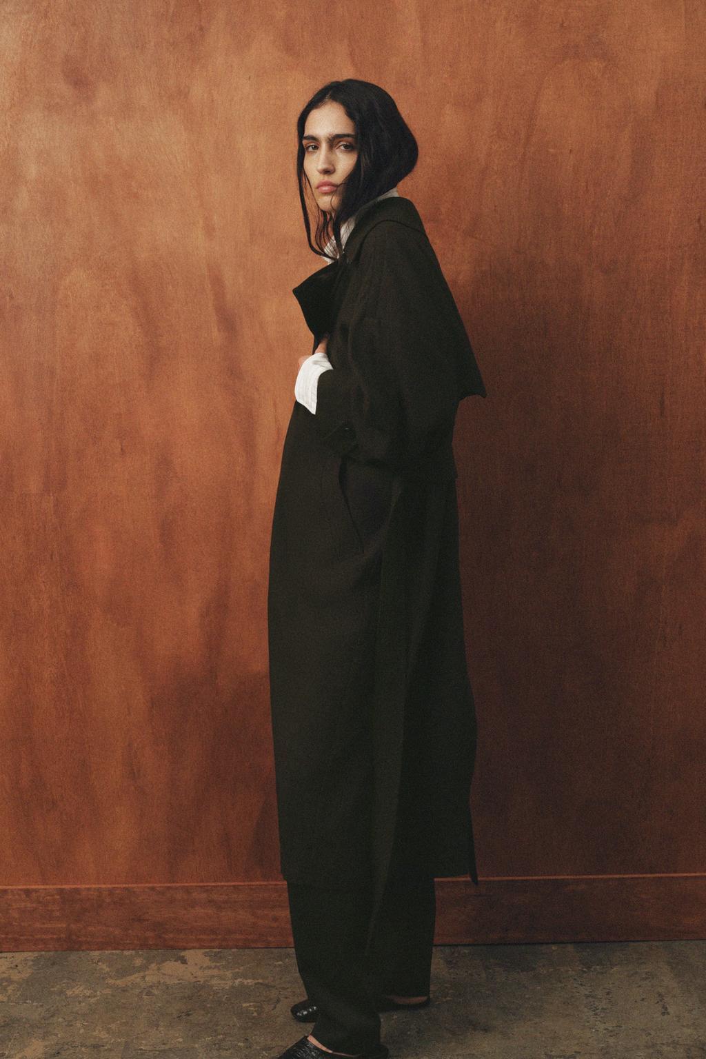 СВОБОДНЫЙ ТРЕНЧ ИЗ ШЕРСТИ ZW LIMITED EDITION