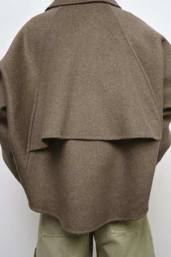 КУРТКА С ШЕРСТЬЮ И МОЛНИЕЙ — ZW COLLECTION