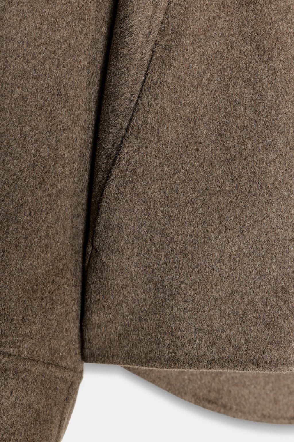 КУРТКА С ШЕРСТЬЮ И МОЛНИЕЙ — ZW COLLECTION