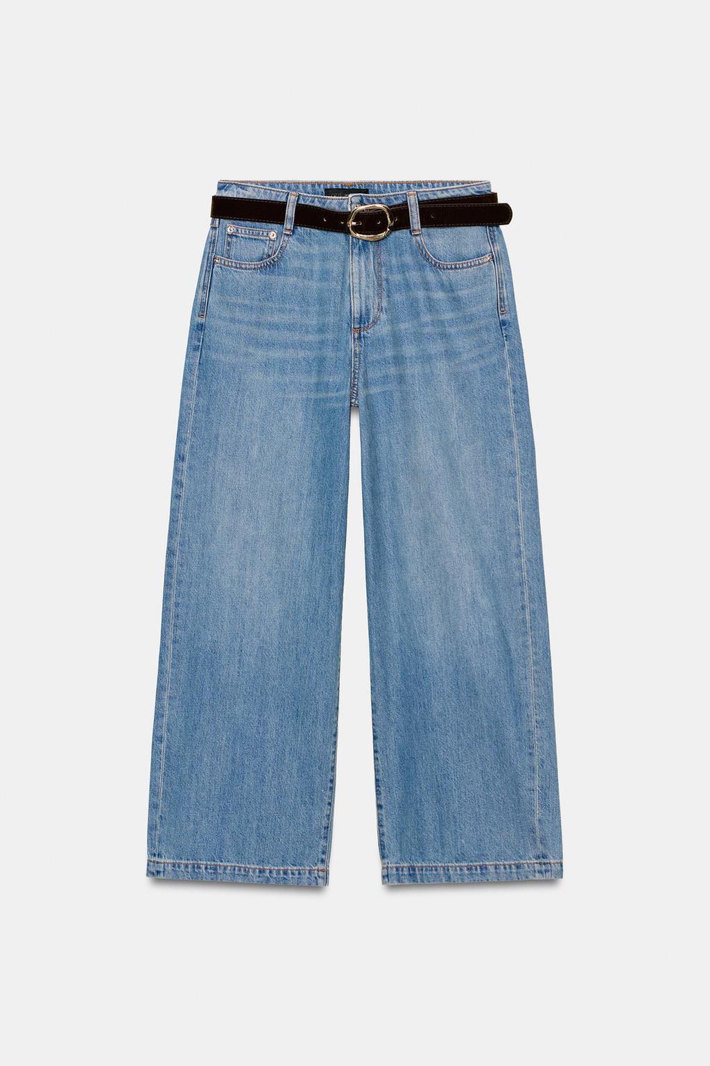 ДЖИНСЫ Z.08 WIDE LEG CROPPED С ПОЯСОМ