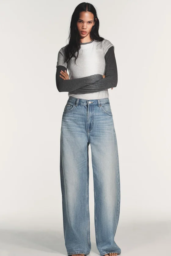 ДЖИНСЫ TRF EXTRA WIDE LEG С ВЫСОКОЙ ПОСАДКОЙ