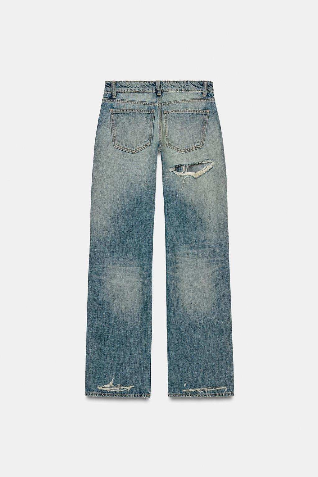 ДЖИНСЫ TRF WIDE-LEG С НИЗКОЙ ПОСАДКОЙ