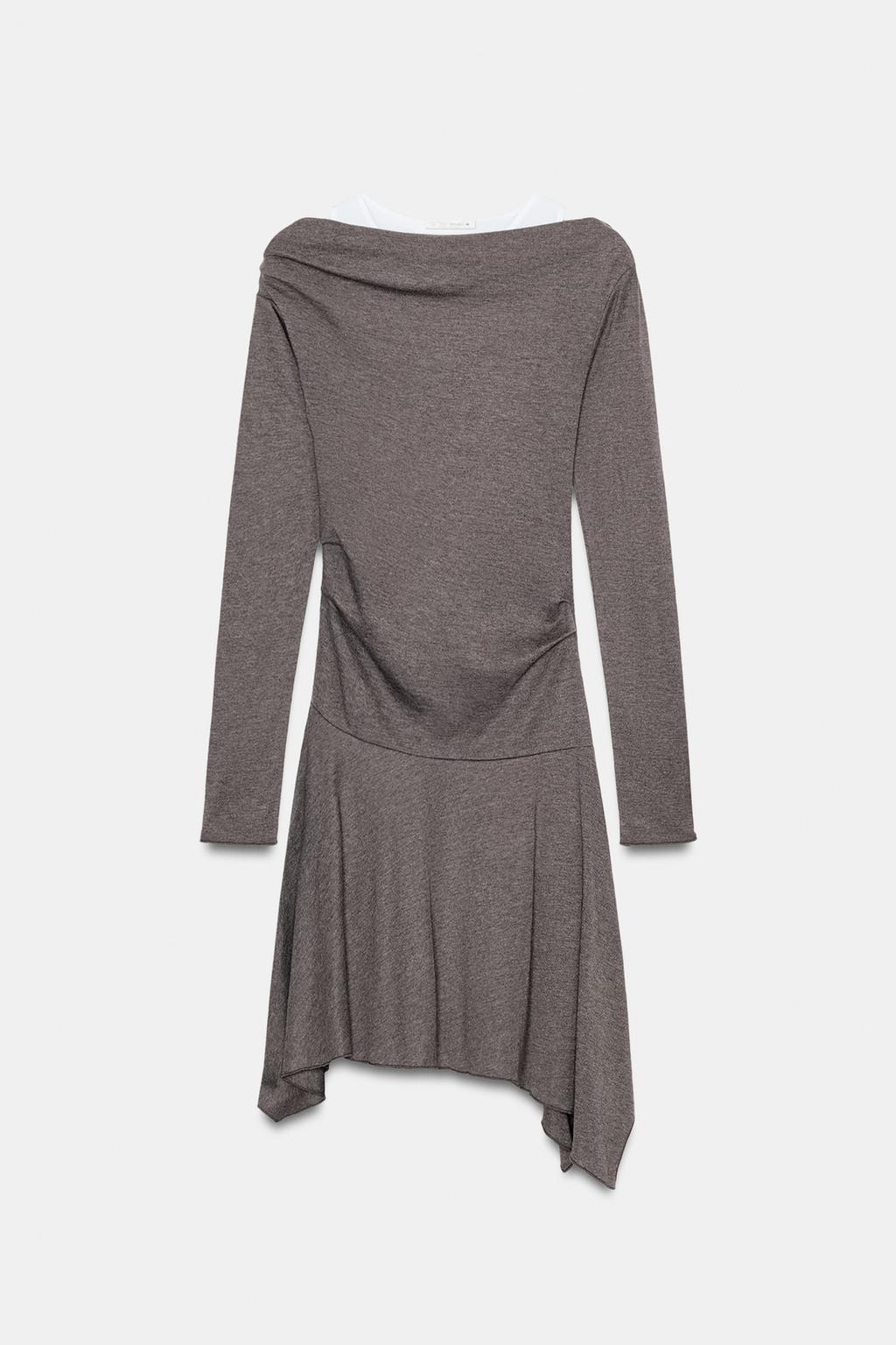 КОРОТКОЕ ПЛАТЬЕ АСИММЕТРИЧНОГО КРОЯ