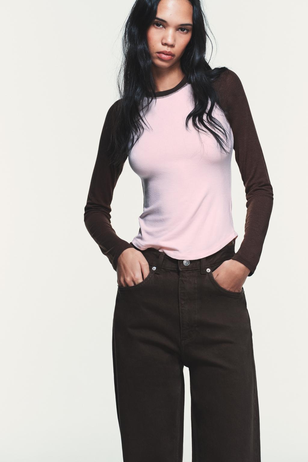 ФУТБОЛКА РЕГЛАН С КОНТРАСТНЫМИ ДЕТАЛЯМИ