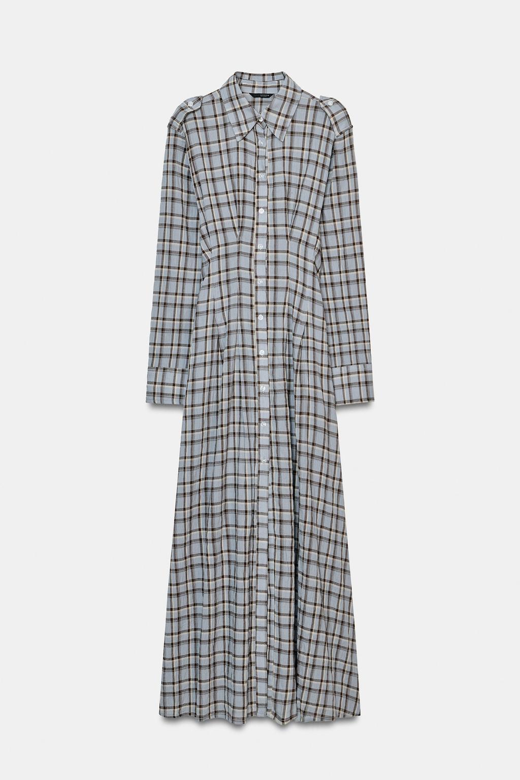 ПЛАТЬЕ-РУБАШКА В КЛЕТКУ