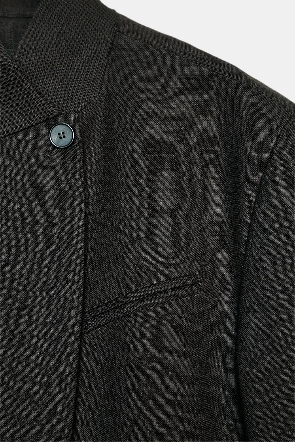 ПАЛЬТО-СЮРТУК ИЗ СМЕСОВОЙ ШЕРСТИ — ZW COLLECTION LIMITED EDITION