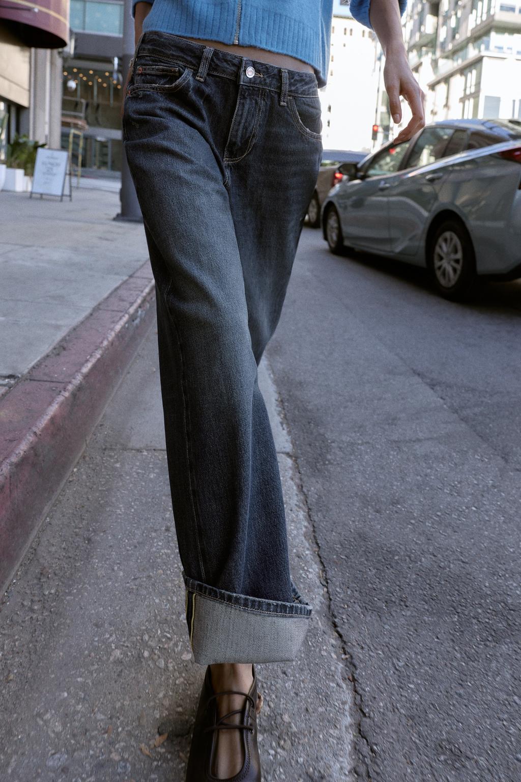 Джинсы z1975 с завышенной посадкой и оборчатыми подворотами