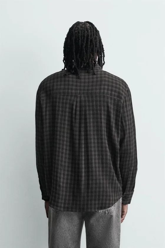 РУБАШКА RELAXED FIT В КЛЕТКУ