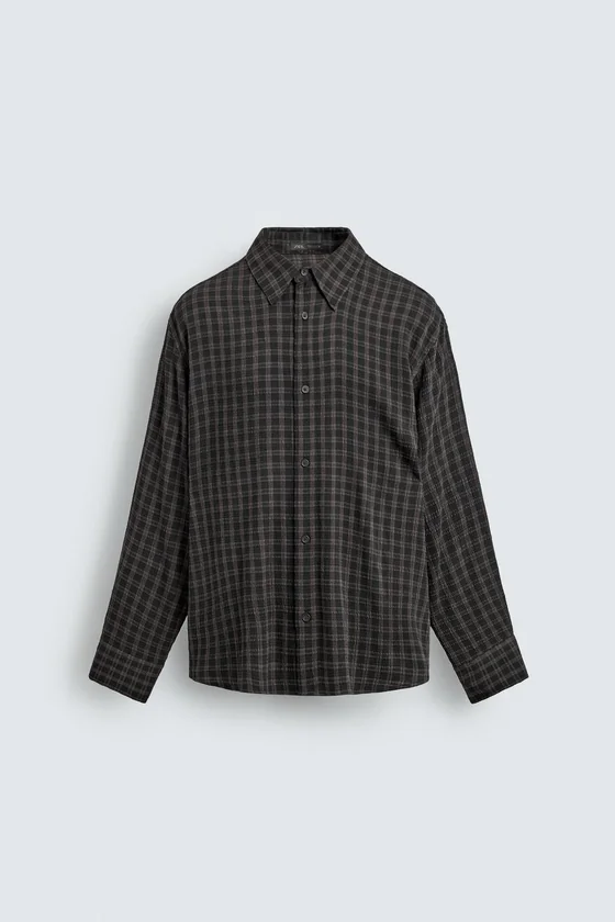 РУБАШКА RELAXED FIT В КЛЕТКУ