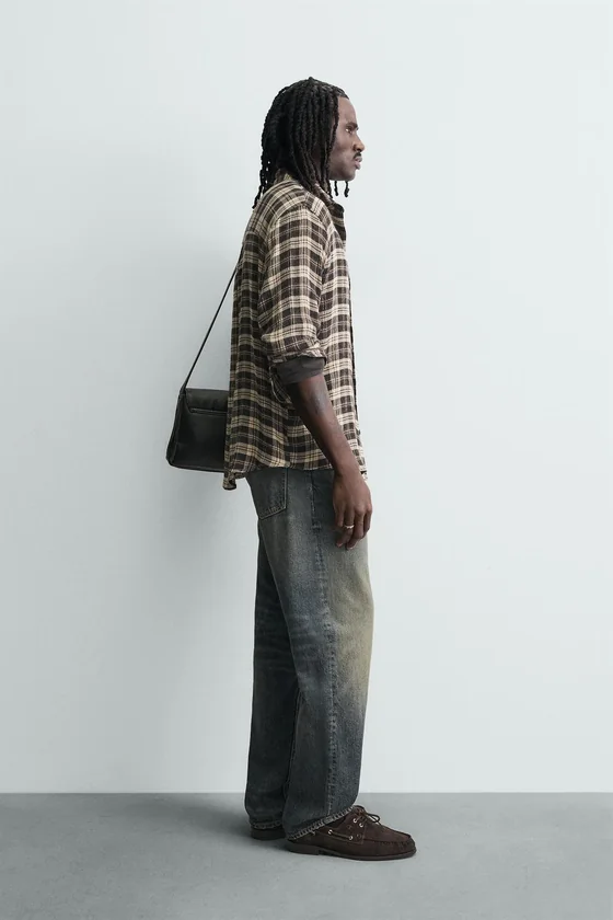РУБАШКА RELAXED FIT В КЛЕТКУ