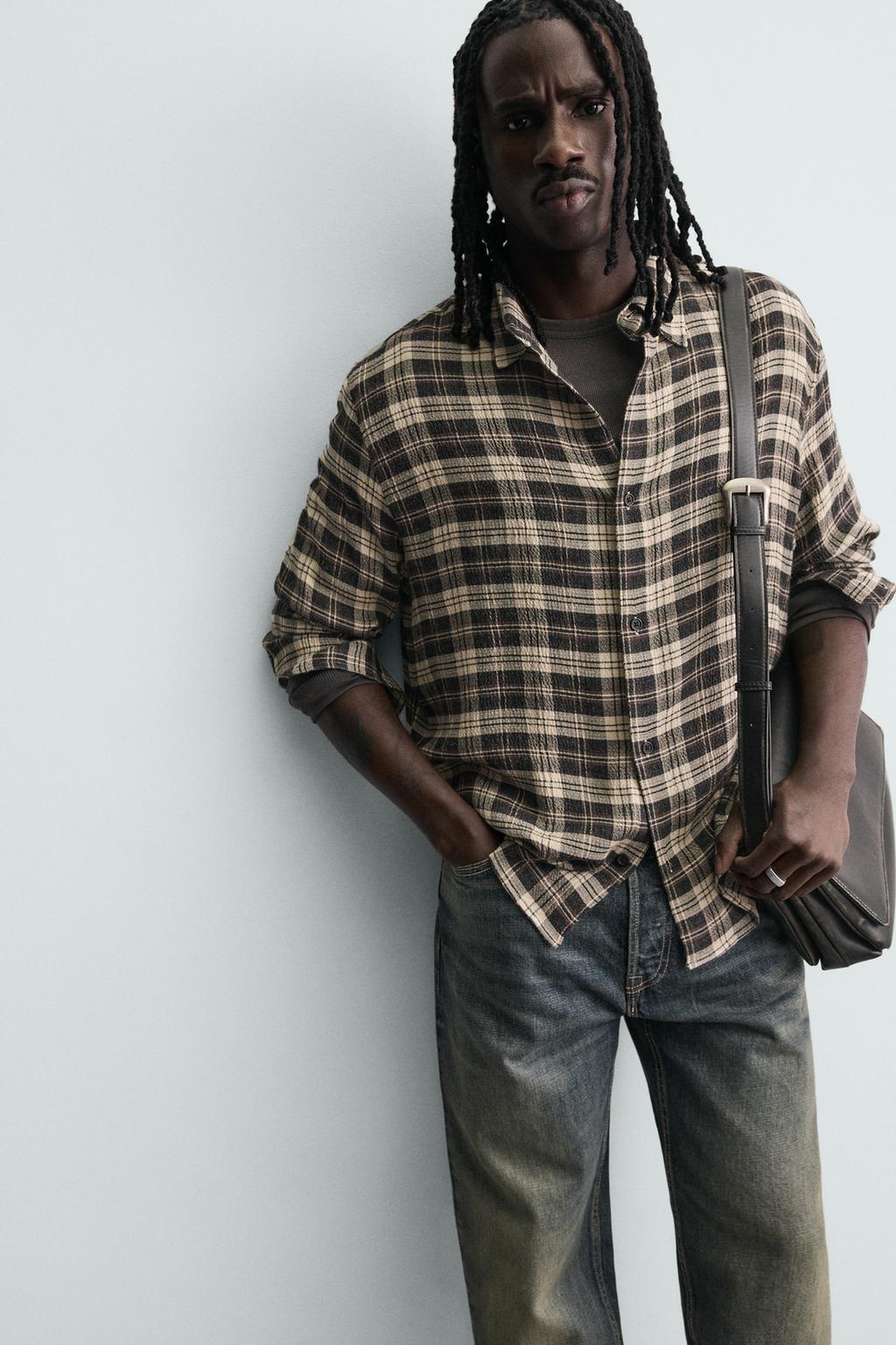 РУБАШКА RELAXED FIT В КЛЕТКУ