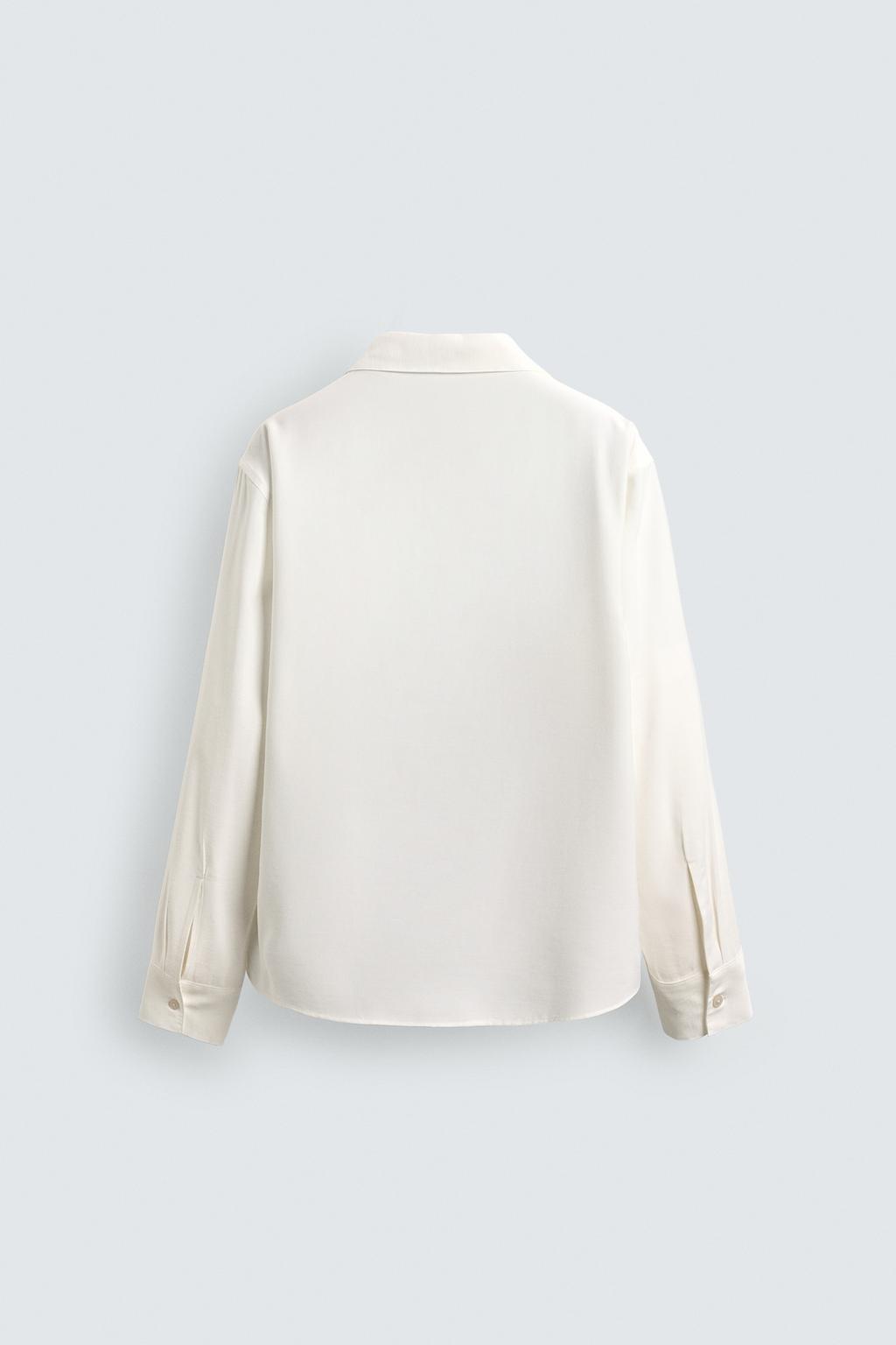 РУБАШКА RELAXED FIT СТРУЯЩЕГОСЯ ПОКРОЯ