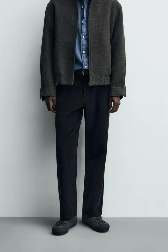 БРЮКИ STRAIGHT FIT ИЗ ВЕЛЬВЕТА