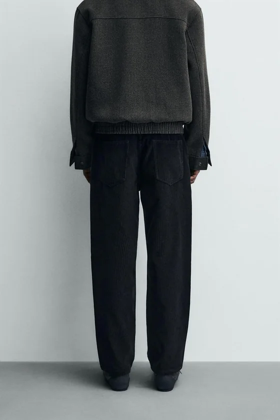 БРЮКИ STRAIGHT FIT ИЗ ВЕЛЬВЕТА