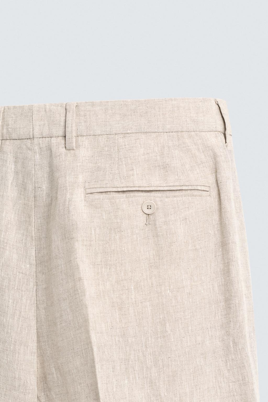 КОСТЮМНЫЕ БРЮКИ ИЗ 100% ЛЬНА