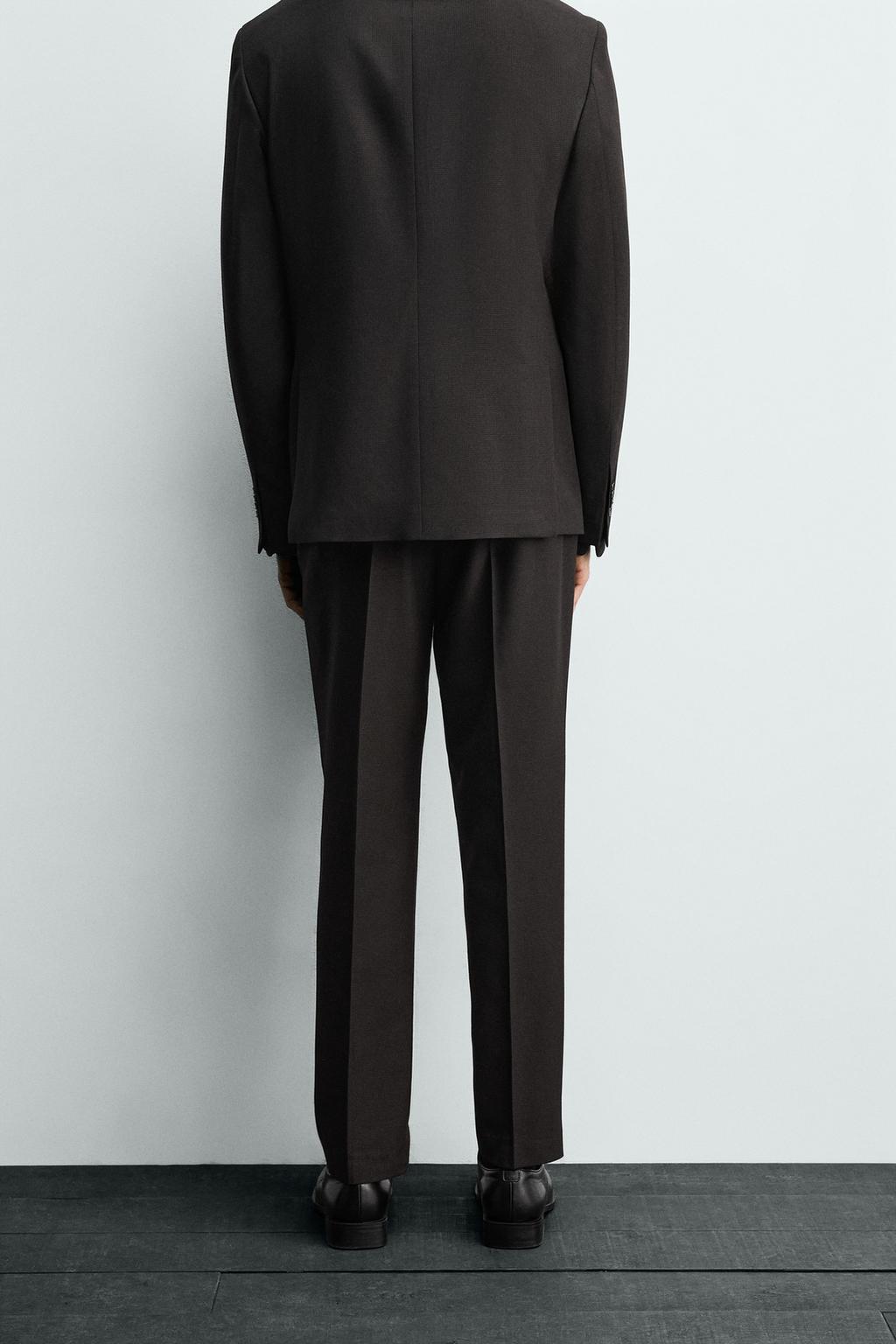 КОСТЮМНЫЕ БРЮКИ С УЗОРОМ «ГУСИНАЯ ЛАПКА»