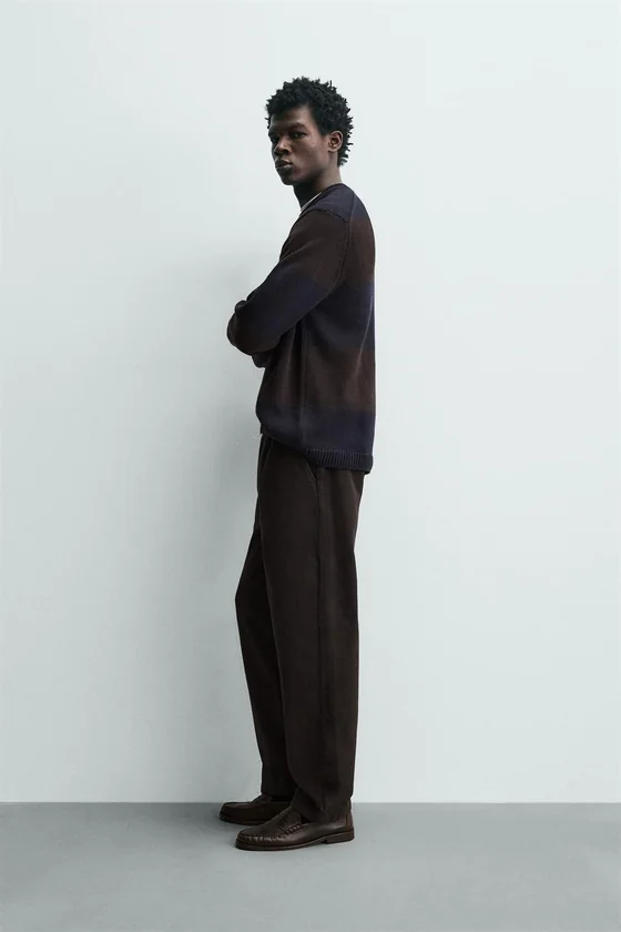 БРЮКИ STRAIGHT FIT СО СКЛАДКАМИ
