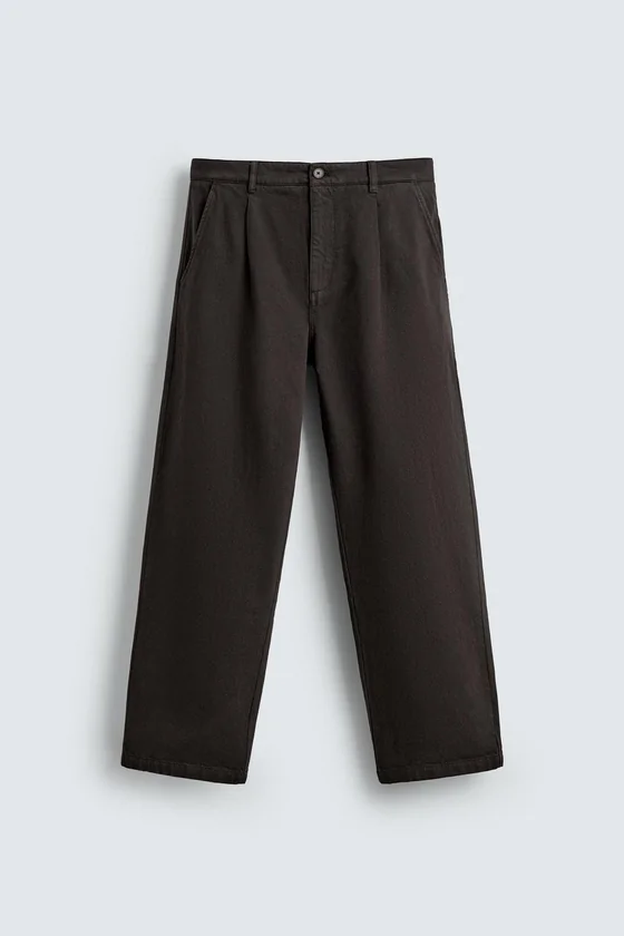 БРЮКИ STRAIGHT FIT СО СКЛАДКАМИ
