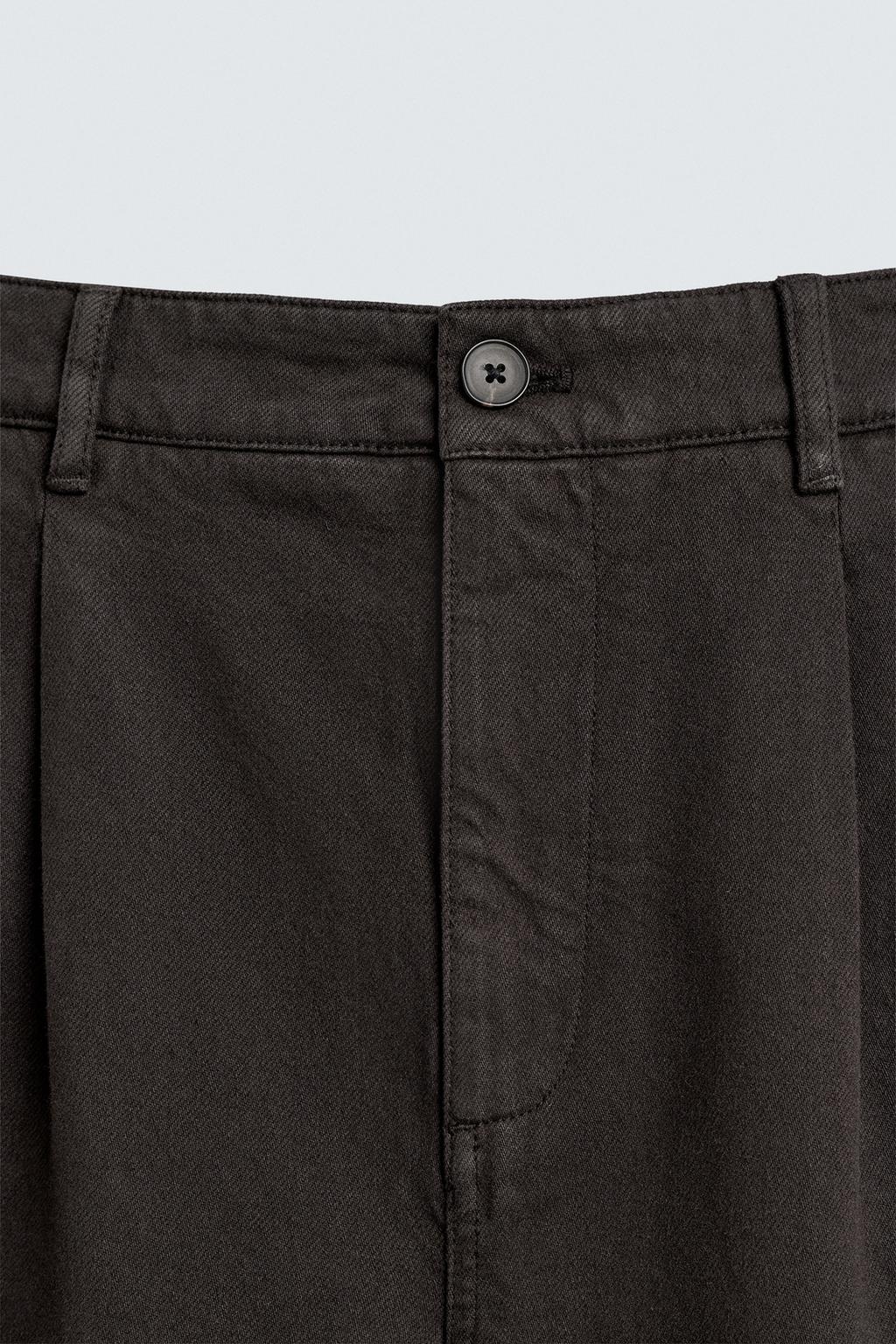 БРЮКИ STRAIGHT FIT СО СКЛАДКАМИ