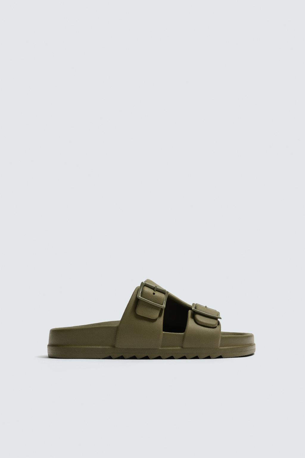 САНДАЛИИ С ДВУМЯ РЕЗИНОВЫМИ РЕМЕШКАМИ