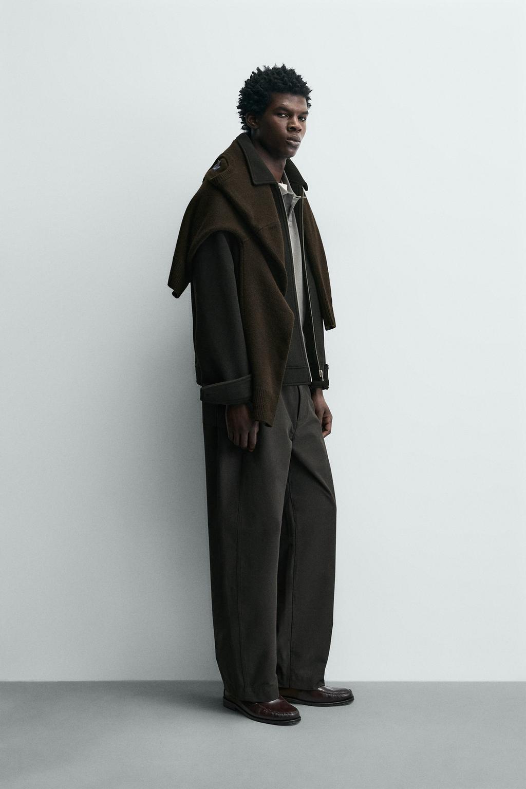 КУРТКА ИЗ СИНТЕТИЧЕСКОЙ ШЕРСТИ С МОЛНИЕЙ