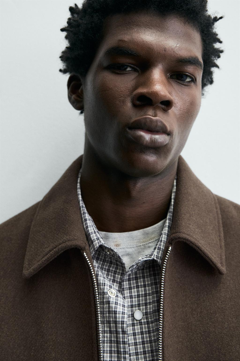 КУРТКА ИЗ СИНТЕТИЧЕСКОЙ ШЕРСТИ С МОЛНИЕЙ