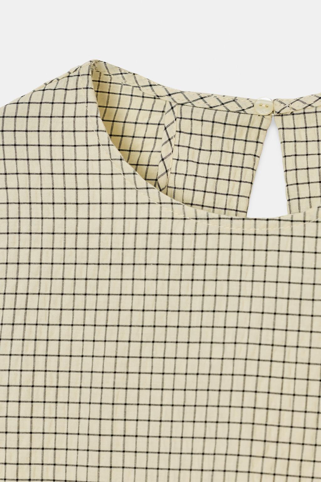 ТОП В КЛЕТКУ С ОБЪЕМНЫМИ РУКАВАМИ