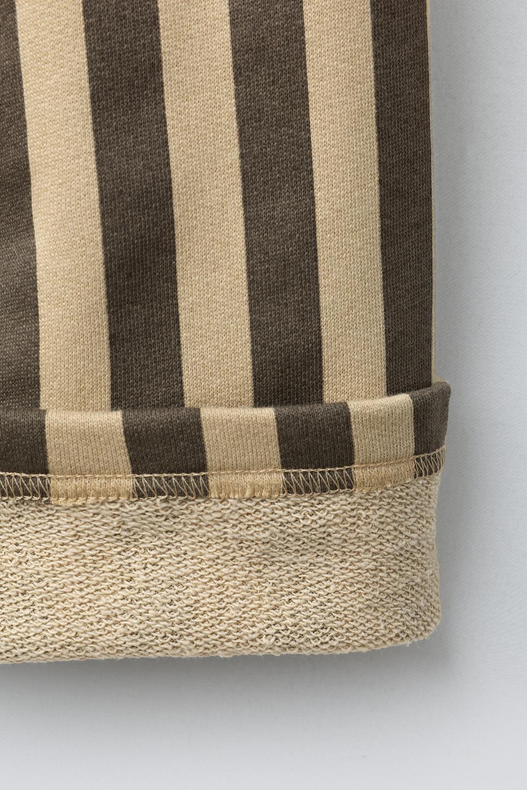 БРЮКИ ИЗ МЯГКОЙ ТКАНИ В ПОЛОСКУ