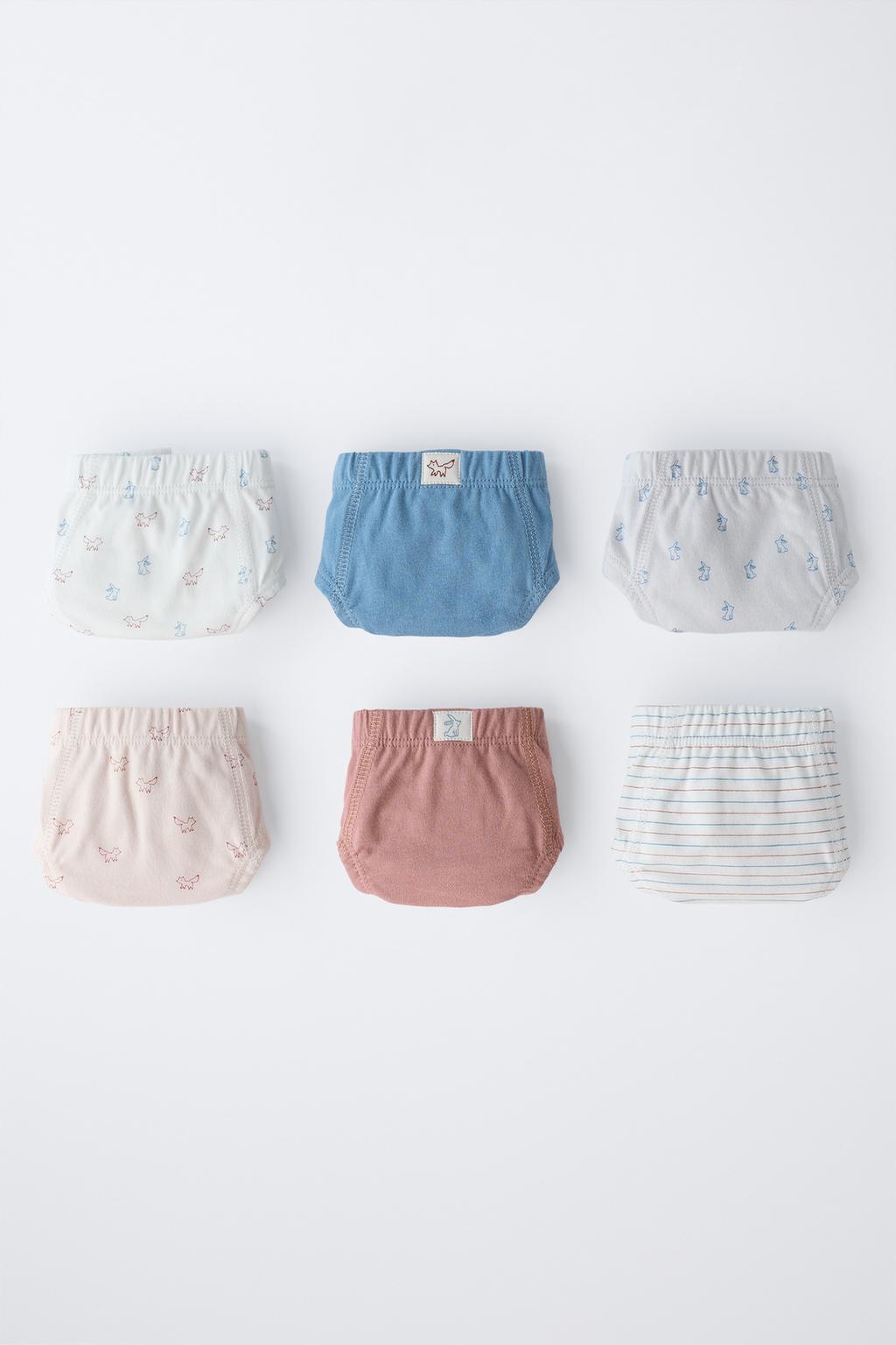 1,5–6 ЛЕТ/НАБОР ИЗ ШЕСТИ ТРУСОВ С ЖИВОТНЫМИ