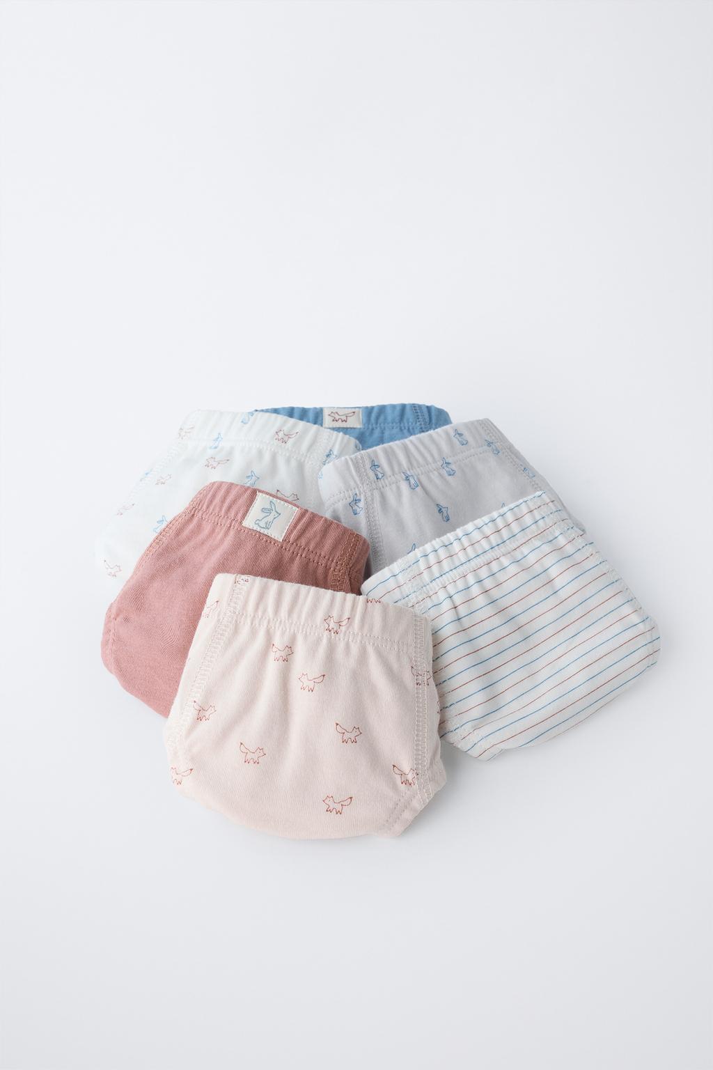 1,5–6 ЛЕТ/НАБОР ИЗ ШЕСТИ ТРУСОВ С ЖИВОТНЫМИ