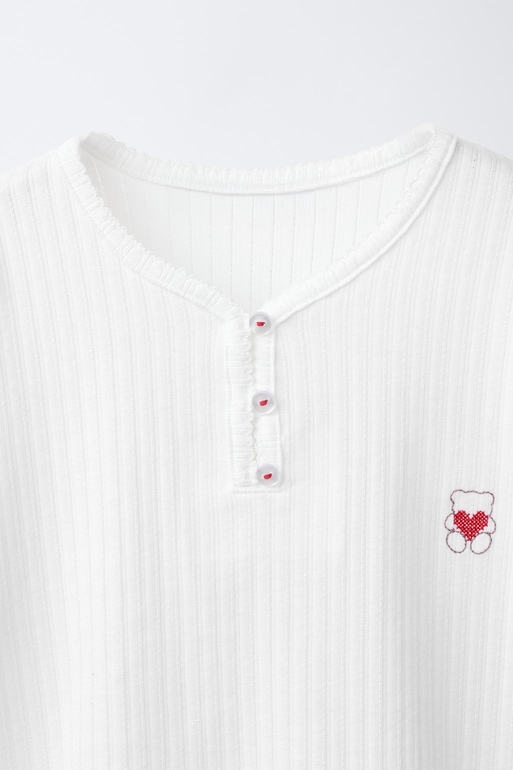 6-14 ЛЕТ/ КОМБИНИРОВАННАЯ ПИЖАМА В ПОЛОСКУ С СЕРДЦАМИ