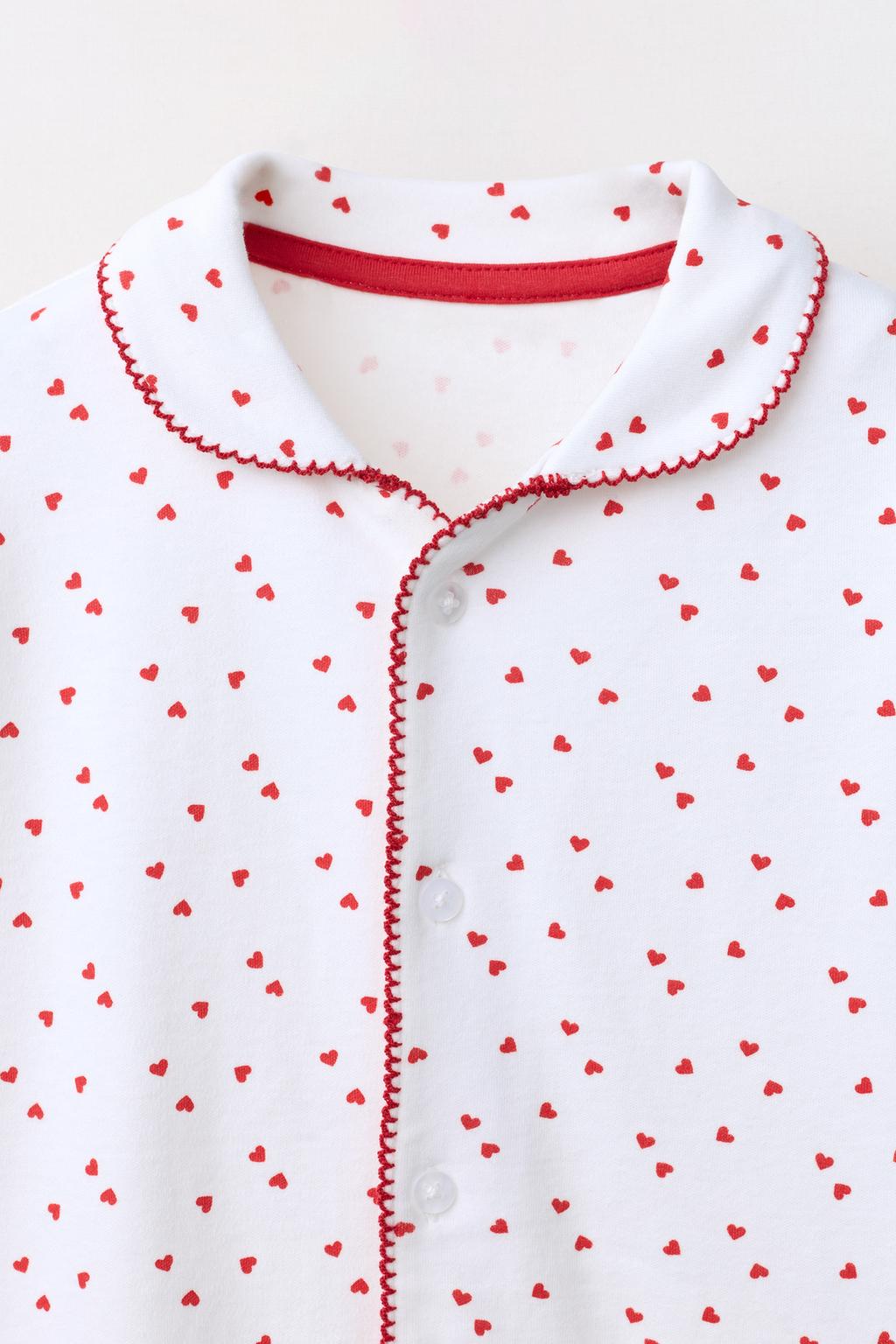 6-14 ЛЕТ/ПИЖАМА С ПРИНТОМ «СЕРДЦА»