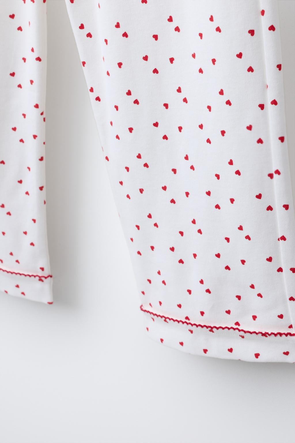 6-14 ЛЕТ/ПИЖАМА С ПРИНТОМ «СЕРДЦА»