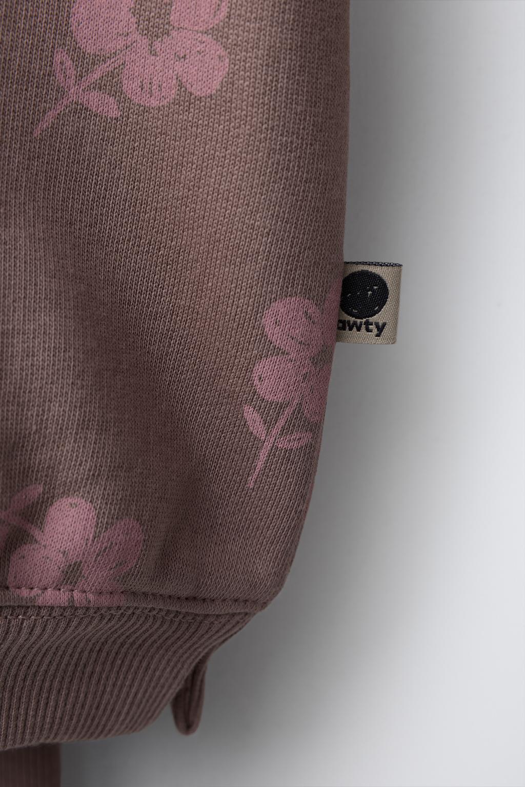 КОМПЛЕКТ ИЗ ТОЛСТОВКИ И ЛЕГИНСОВ С ЦВЕТОЧНЫМ ПРИНТОМ