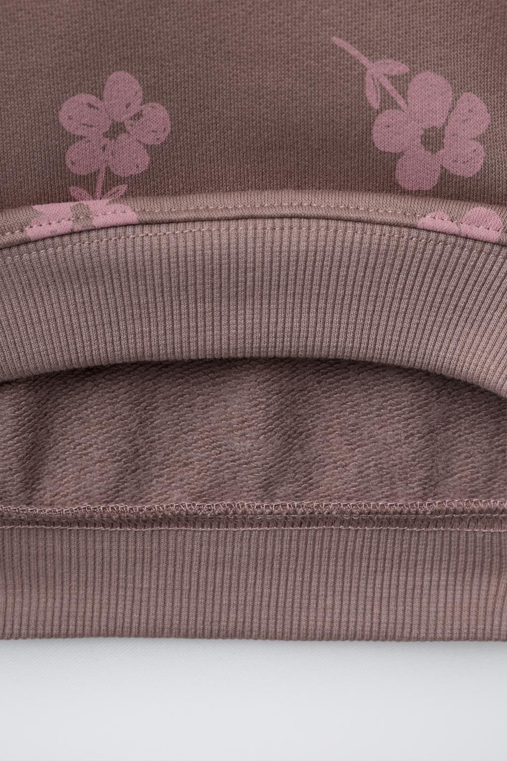 КОМПЛЕКТ ИЗ ТОЛСТОВКИ И ЛЕГИНСОВ С ЦВЕТОЧНЫМ ПРИНТОМ