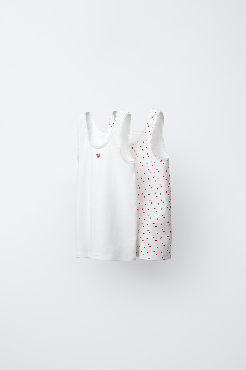 НАБОР ИЗ ДВУХ ФУТБОЛОК С ПРИНТОМ «СЕРДЦА»