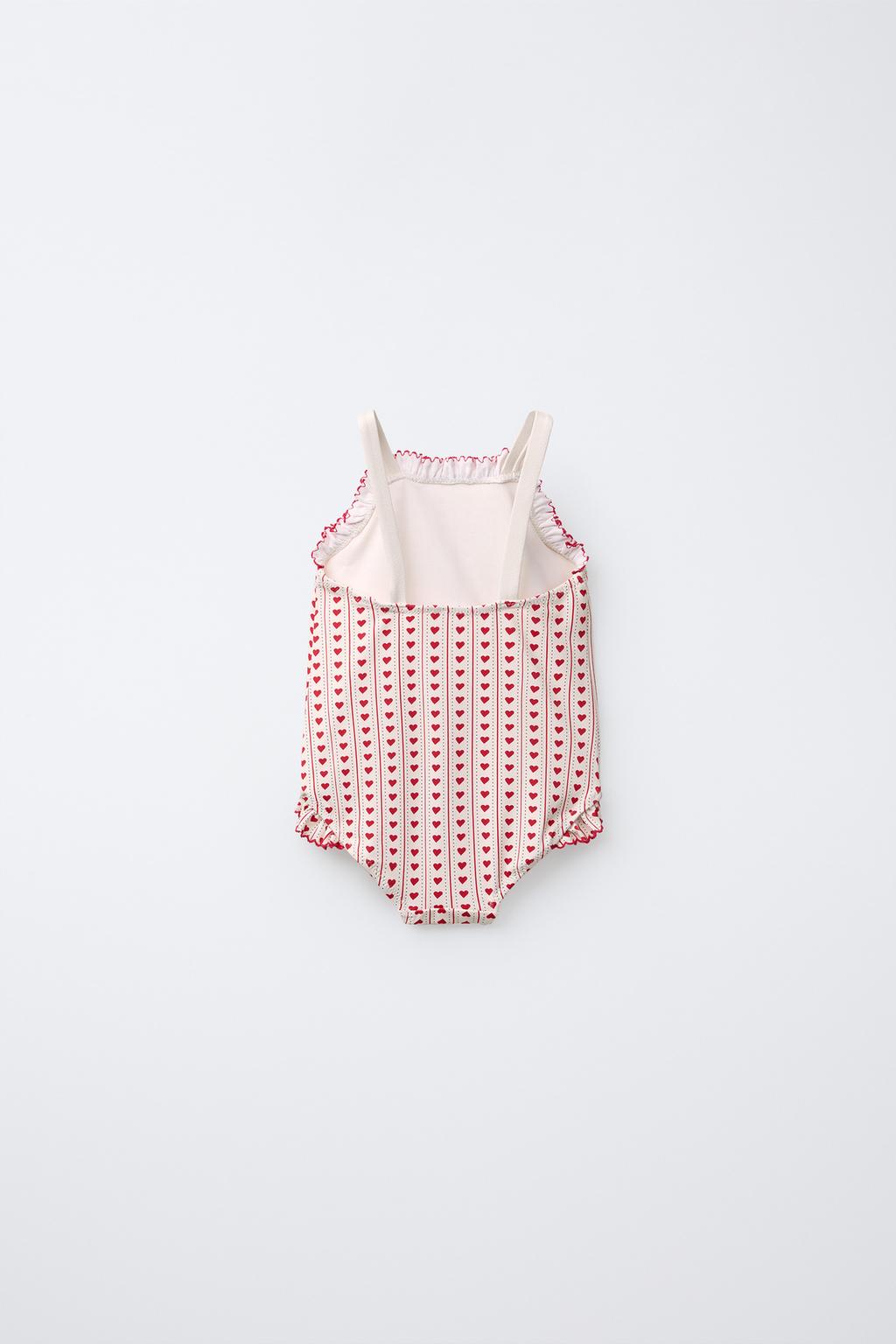 1-6 ЛЕТ/КУПАЛЬНИК С ПРИНТОМ «СЕРДЦА»