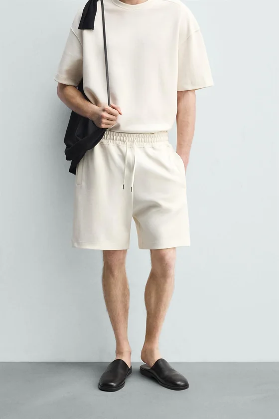 ШОРТЫ-ДЖОГГЕРЫ RELAXED FIT ИЗ ТКАНИ ИНТЕРЛОК