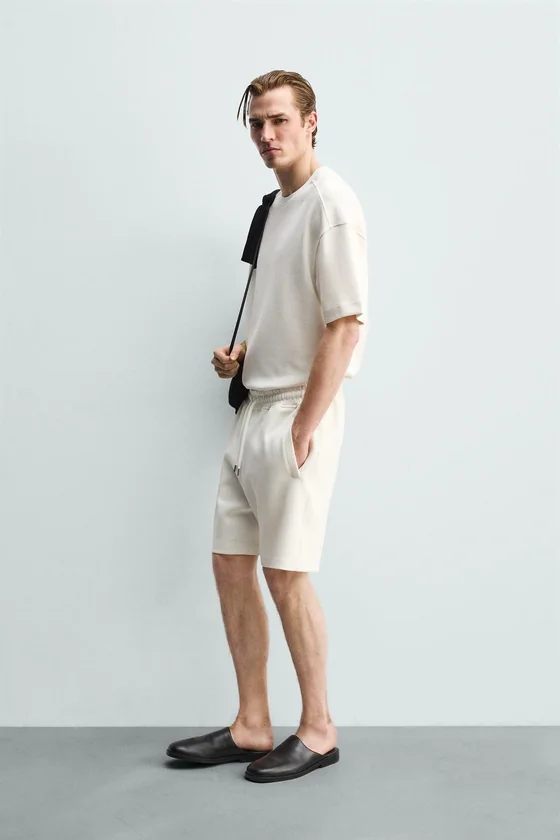 ШОРТЫ-ДЖОГГЕРЫ RELAXED FIT ИЗ ТКАНИ ИНТЕРЛОК