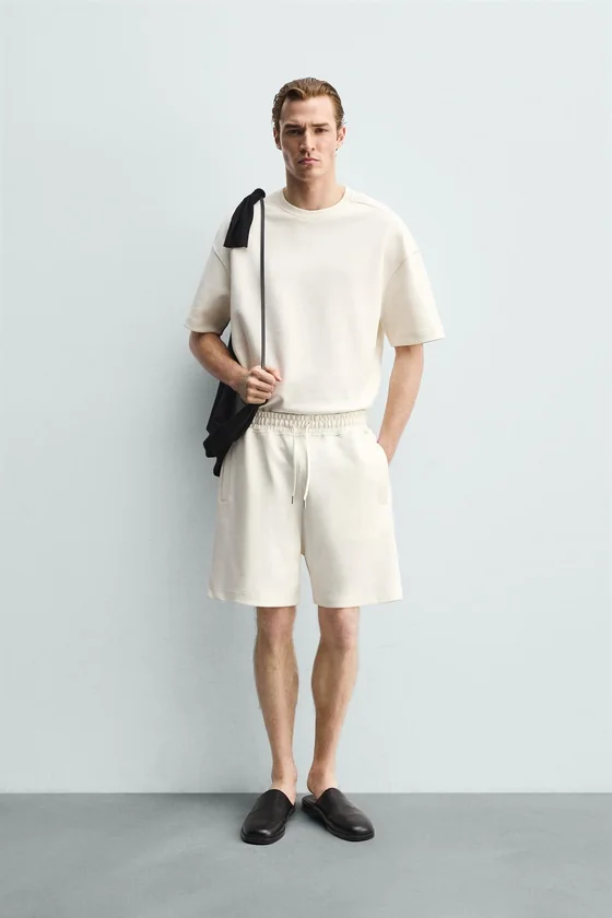 ШОРТЫ-ДЖОГГЕРЫ RELAXED FIT ИЗ ТКАНИ ИНТЕРЛОК