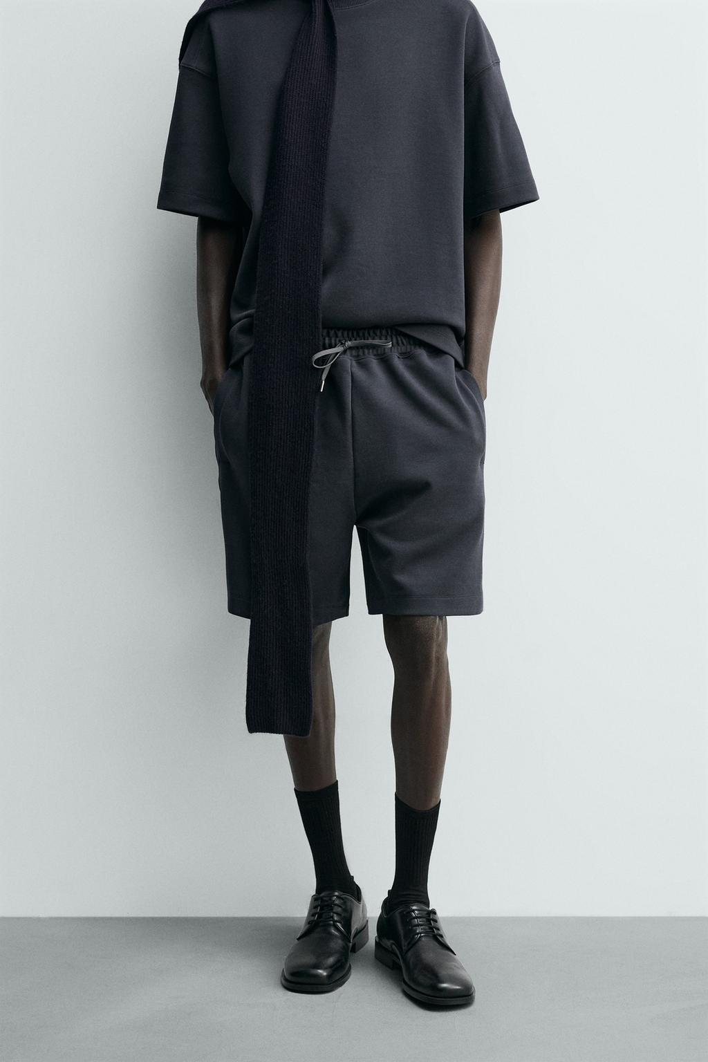 ШОРТЫ-ДЖОГГЕРЫ RELAXED FIT ИЗ ТКАНИ ИНТЕРЛОК