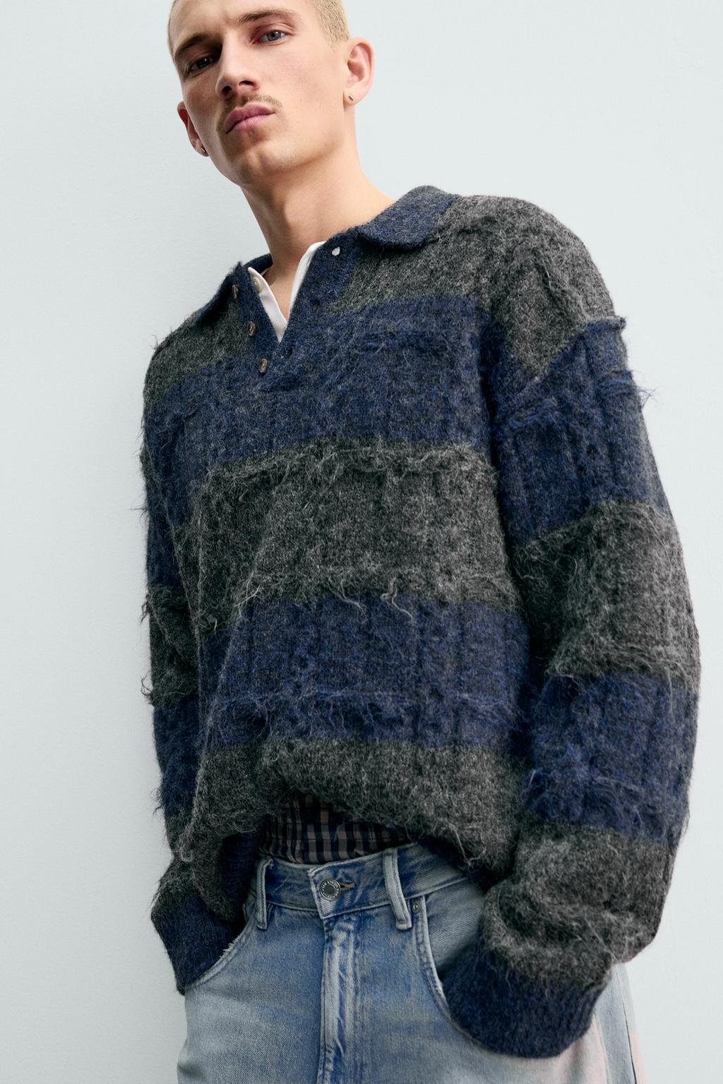 ТРИКОТАЖНОЕ ЖАККАРДОВОЕ ПОЛО В ПОЛОСКУ