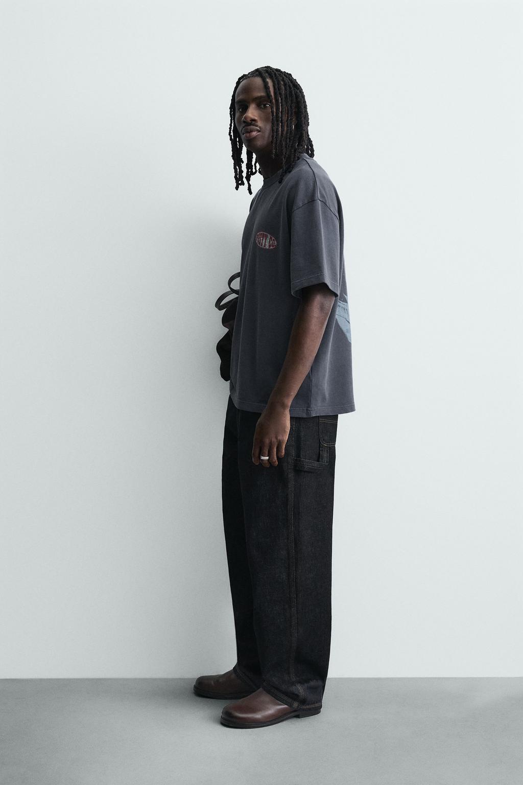 ТОЛСТОВКА С ЭФФЕКТОМ ПОТЕРТОСТИ С ГРАФИЧЕСКИМ ПРИНТОМ POST MALONE ™