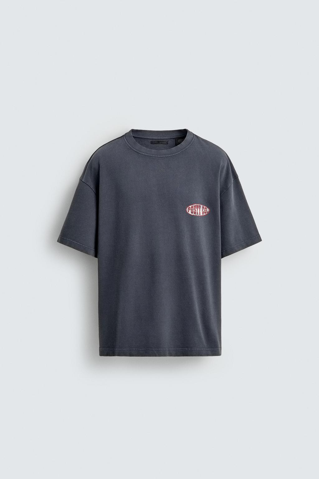 ТОЛСТОВКА С ЭФФЕКТОМ ПОТЕРТОСТИ С ГРАФИЧЕСКИМ ПРИНТОМ POST MALONE ™