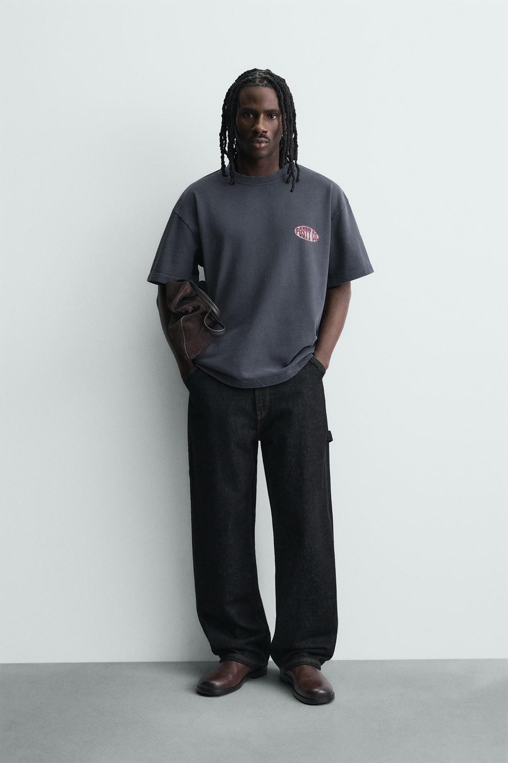 ТОЛСТОВКА С ЭФФЕКТОМ ПОТЕРТОСТИ С ГРАФИЧЕСКИМ ПРИНТОМ POST MALONE ™