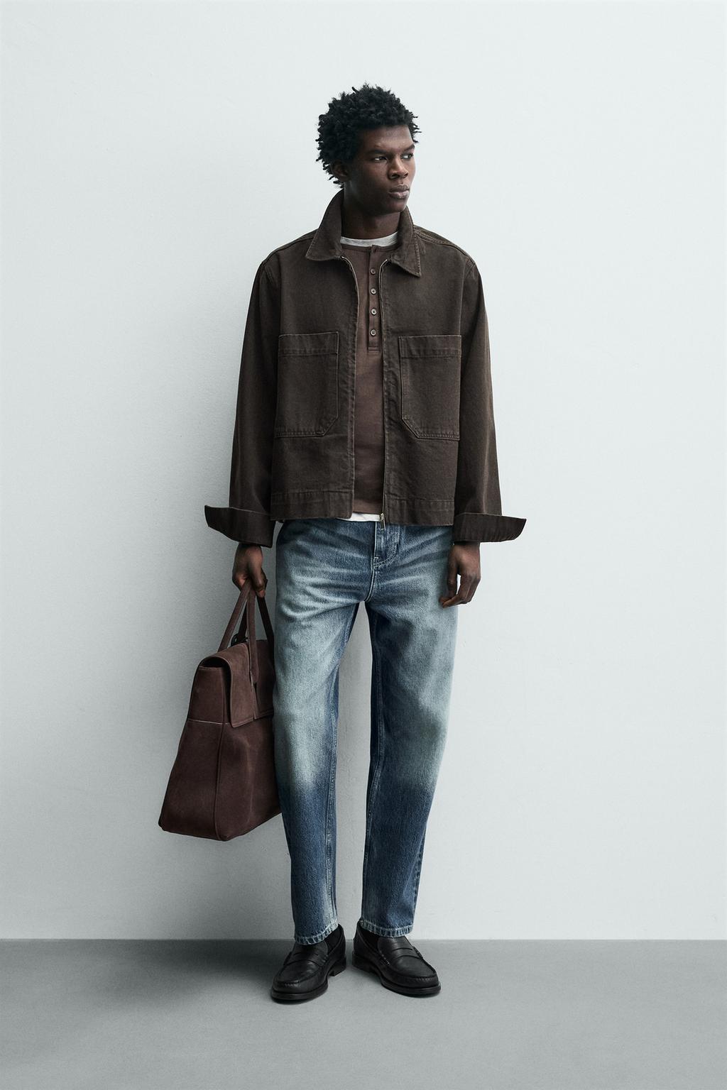 КУРТКА ИЗ РЕЛЬЕФНОЙ ТКАНИ С КАРМАНАМИ