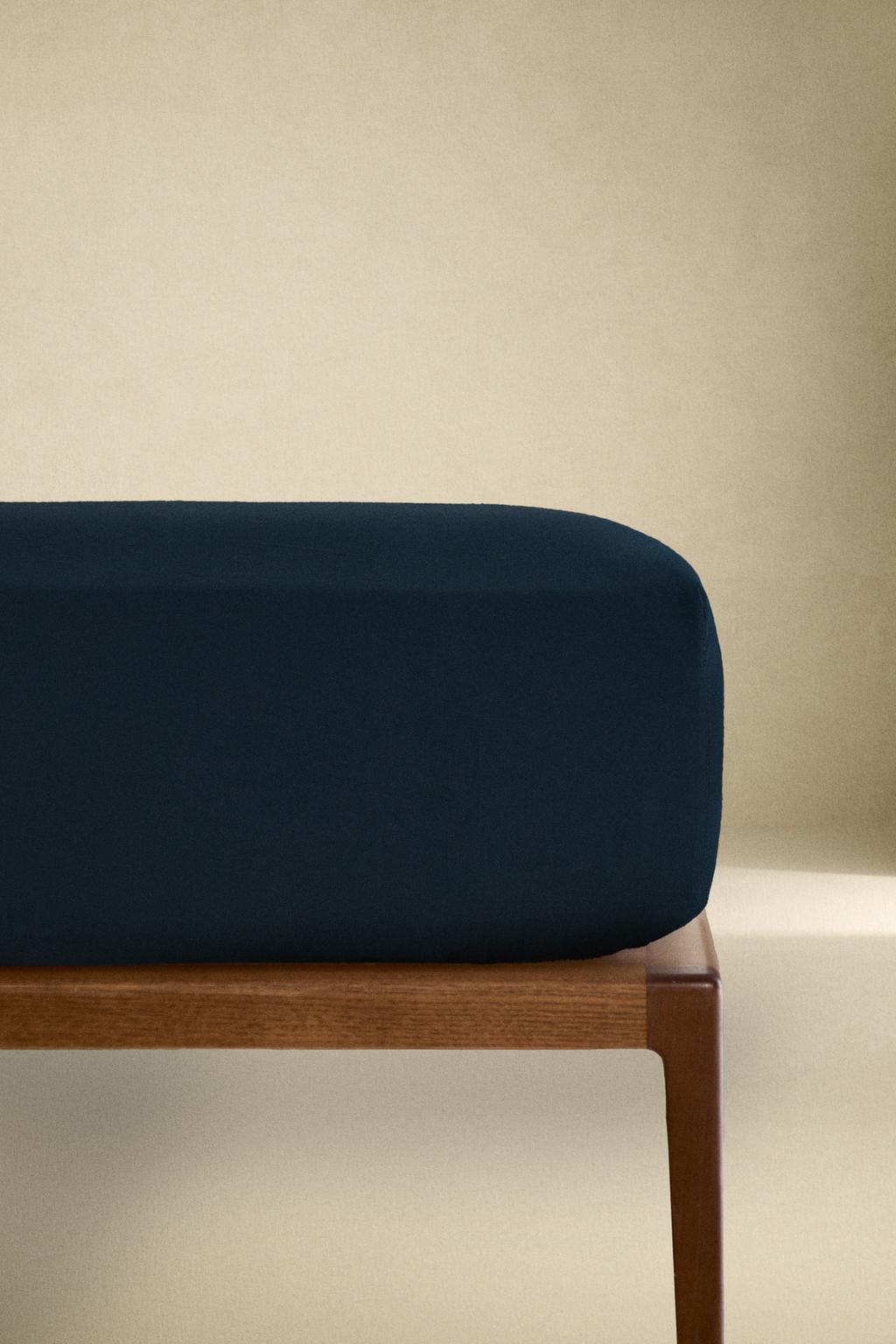 Простынь с резинкой из мелкого хлопка перкаль x society limonta