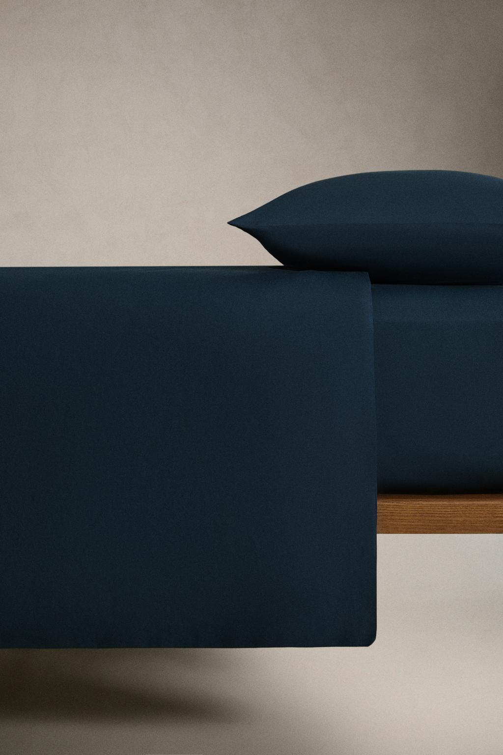 Простынь с резинкой из мелкого хлопка перкаль x society limonta