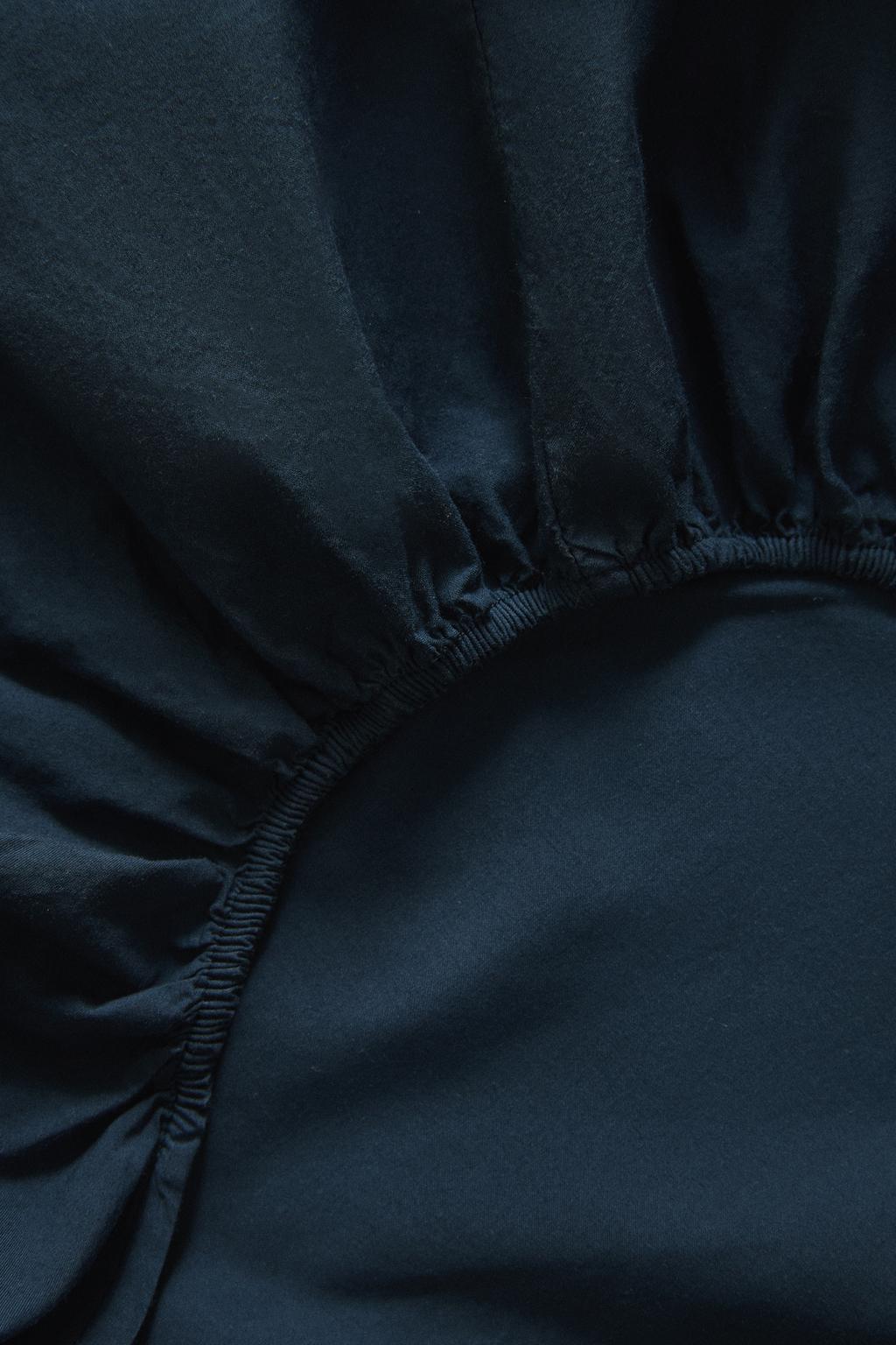 Простынь с резинкой из мелкого хлопка перкаль x society limonta