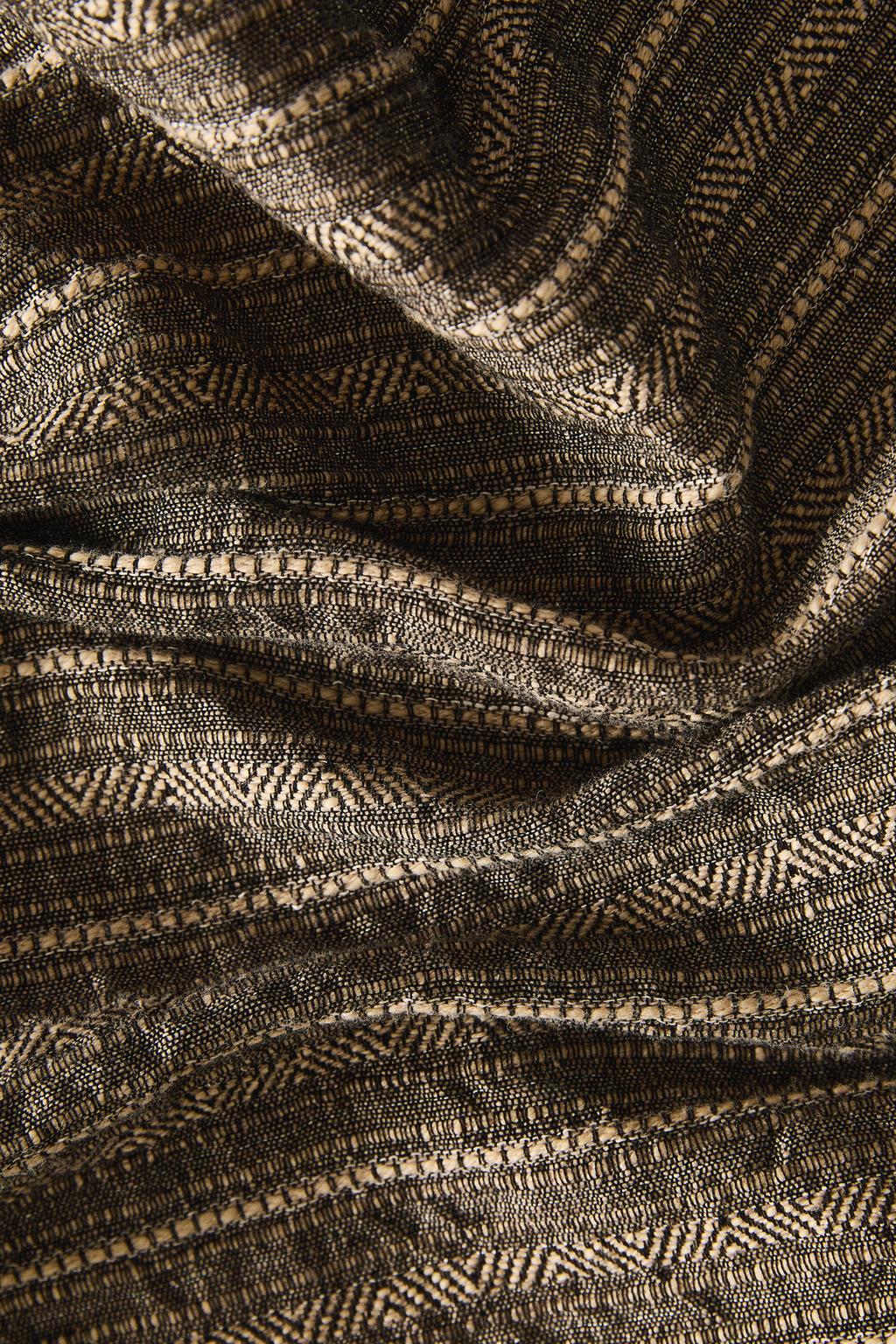 Плед из хлопка и льна